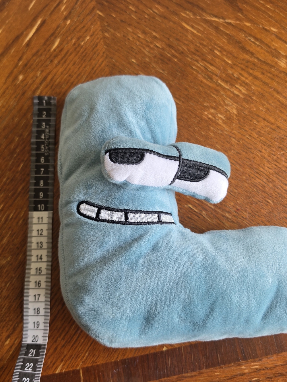 Plush Light Blue Stuffed Animal Character Pillow